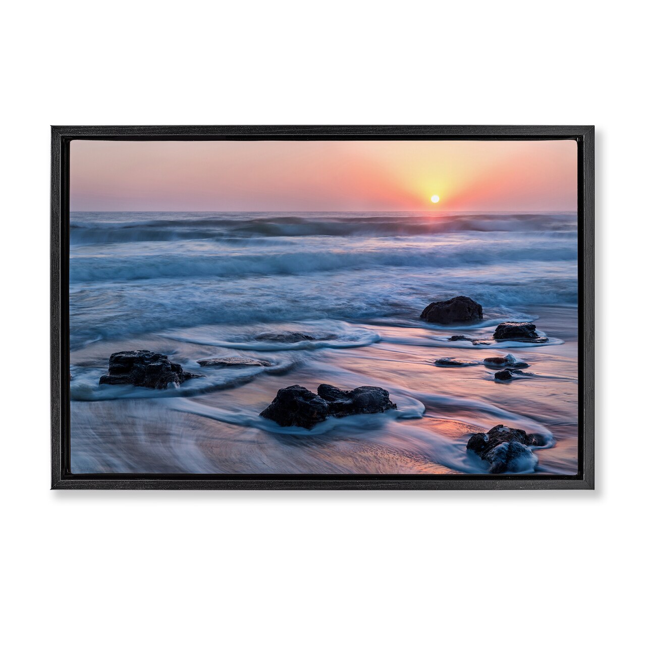 Stupell Industries Life Always Changes Seascape Floating Frame, design by Jon Evan